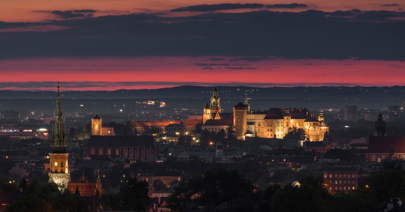 Kraków, widok z Kopca Krakusa