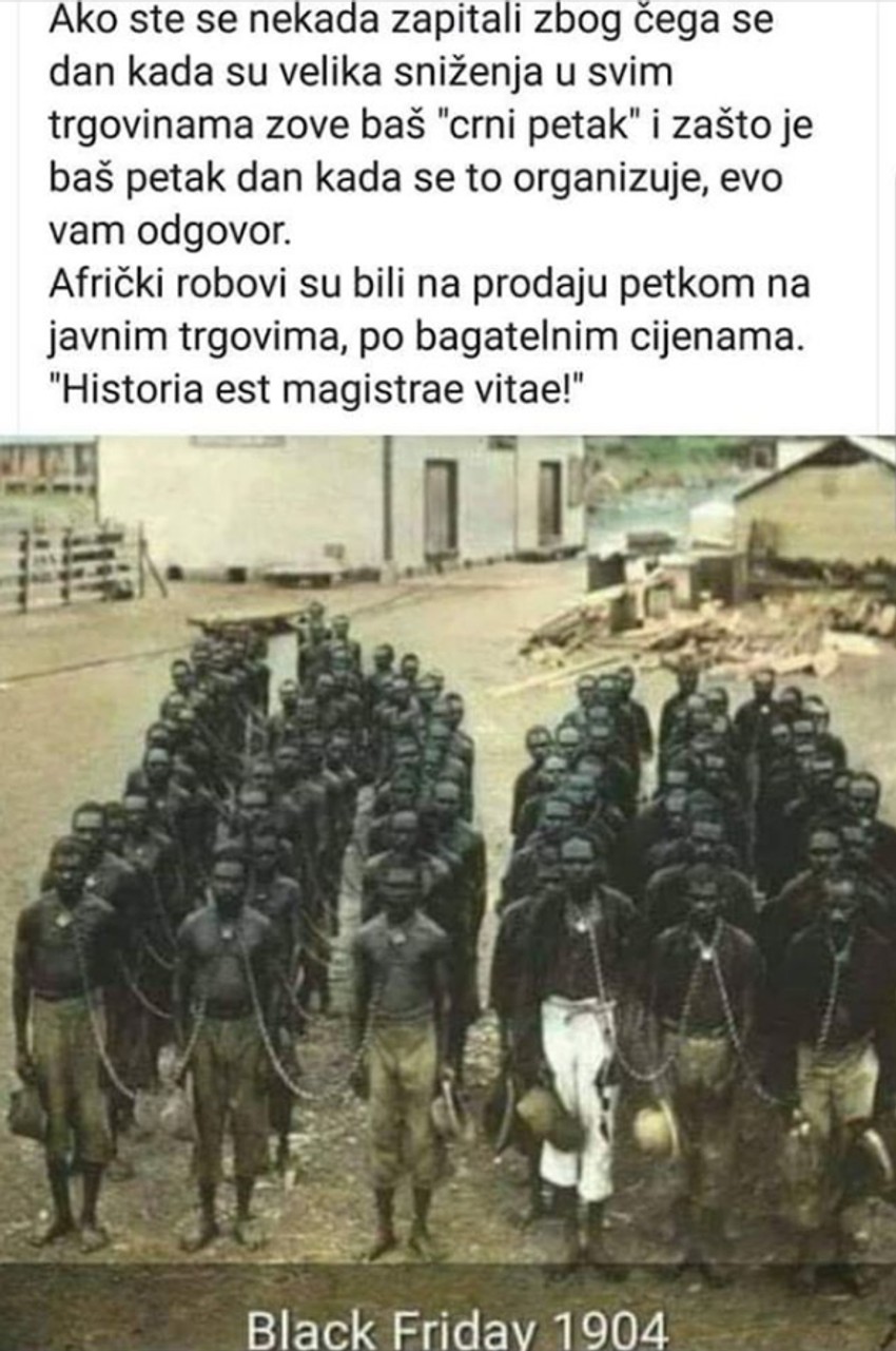 Lažno objašnjenje "Crnog petka"