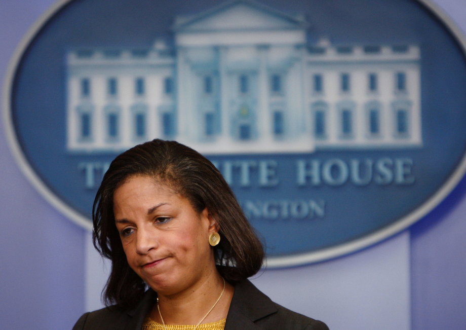 Susan Rice speaks about the Security Council's passage of a resolution expanding sanctions on North Korea, at the White House in Washington June 12, 2009.