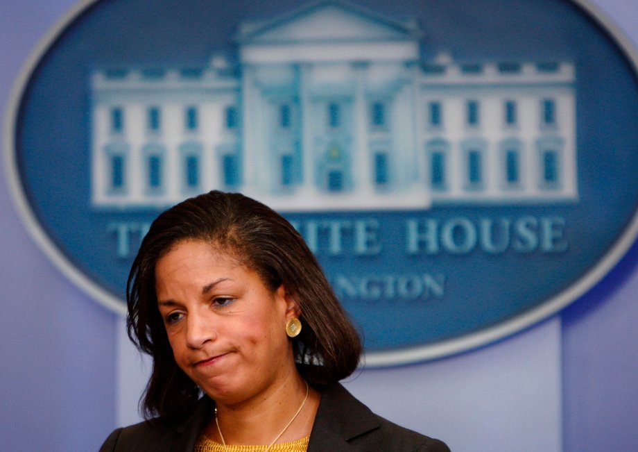 Susan Rice speaks about the Security Council's passage of a resolution expanding sanctions on North Korea, at the White House in Washington June 12, 2009.