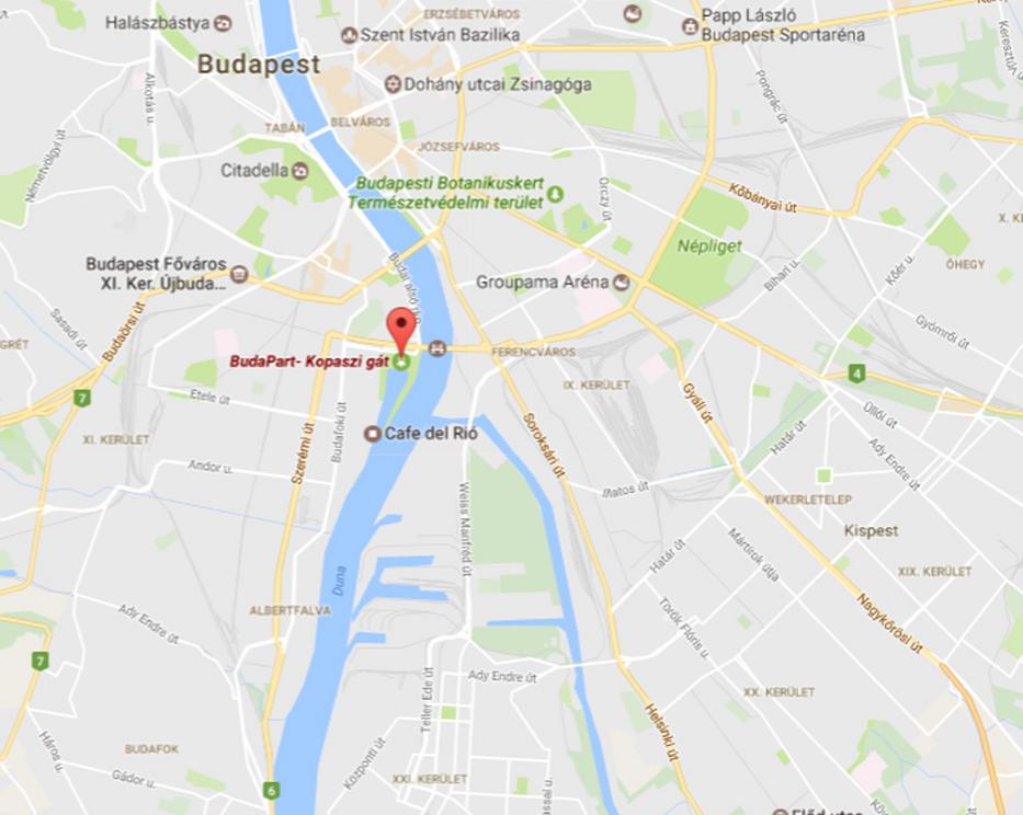 Holttestet találtak Budapesten /Fotó: Google Maps