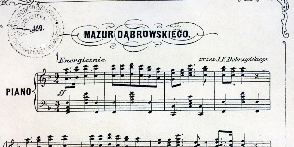 O mały włos a "Mazurek Dąbrowskiego" nie zostałby hymnem Polski.