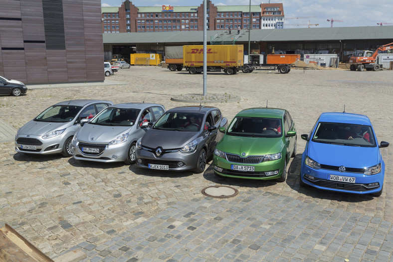 Ford Fiesta, Peugeot 208, Renault Clio, Skoda Rapid, VW Polo