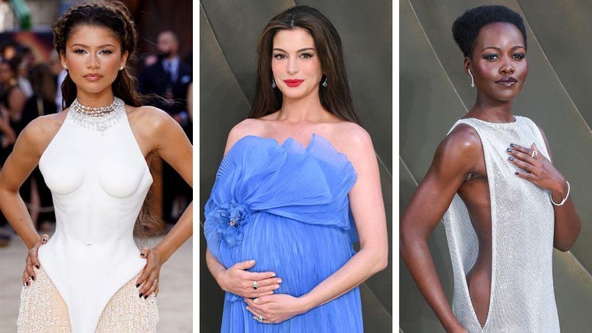 S leva nadesno: Zendeja, En Hatavej i Lupita Njongo na svetskoj premijeri filma Odiseja u Londonu | Foto: Getty Images