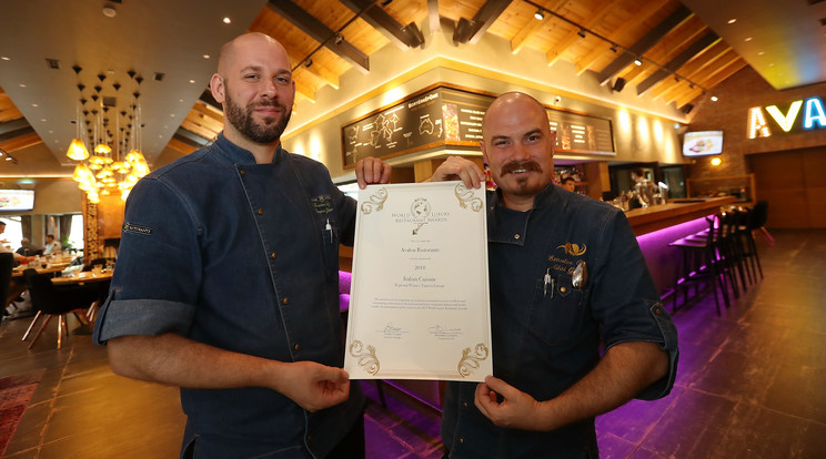 A World Luxury Restaurant Awards rangos
nemzetközi díj: most a magyarországi olasz étterem nyerte el /Fotó: Isza Ferenc