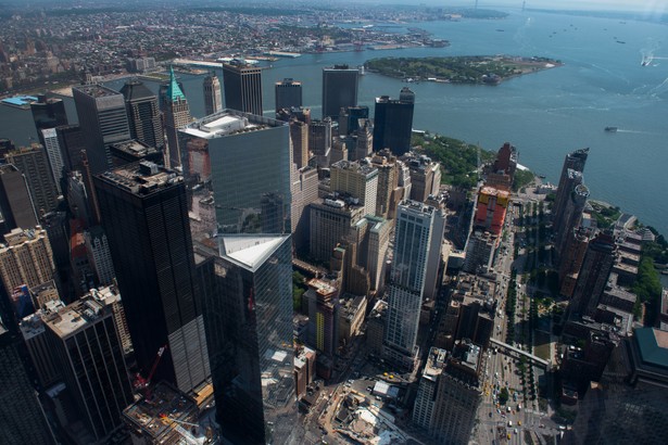 Widok na Nowy Jork z tarasu widokowego One World Trade Center