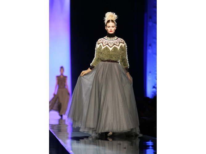 Jean Paul Gautier w kolekcji haute couture na sezon jesień-zima 2011/1012
