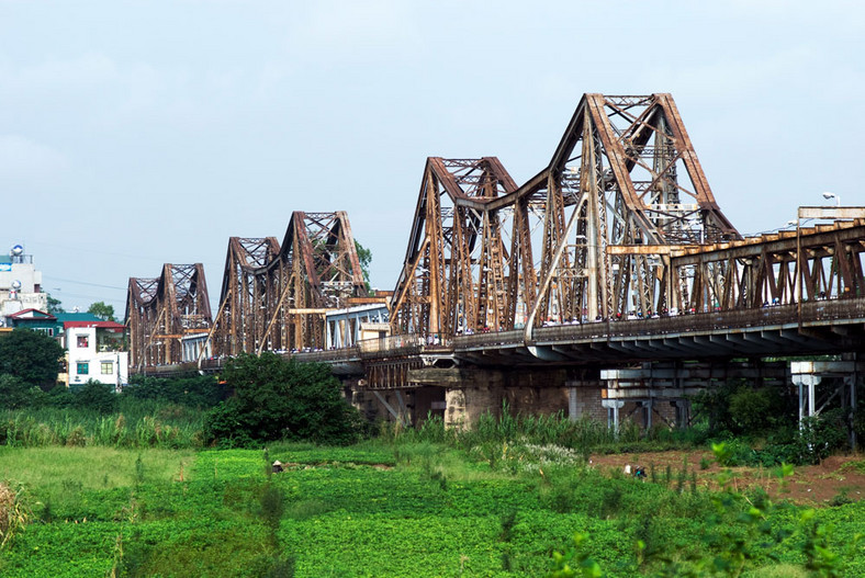 Hanoi, most kolejowy Long Bien