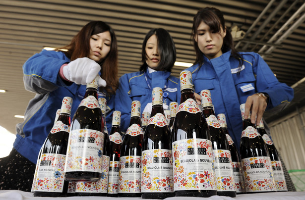 Głównym odbiorcą wina Beaujolais Nouveau jest Japonia