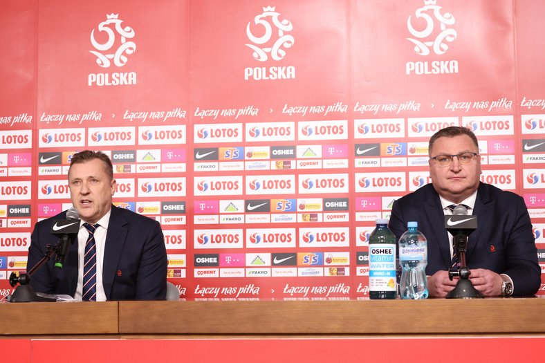 Konferencja prasowa PZPN (Cezary Kulesza i Czesław Michniewicz)
