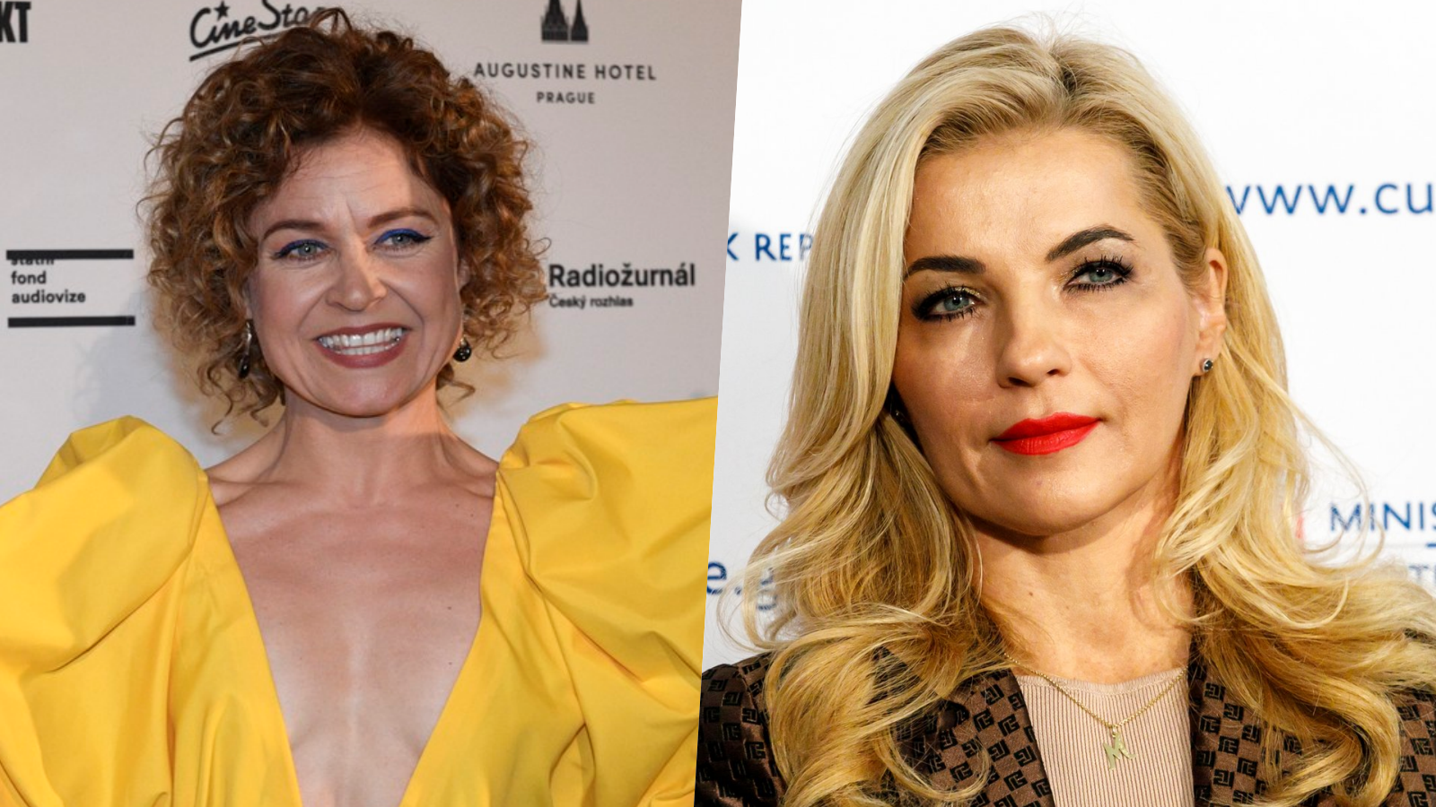 Slovenská herečka Zuzana Zlatohlávková a ministerka kultúry SR Martina Šimkovičová.