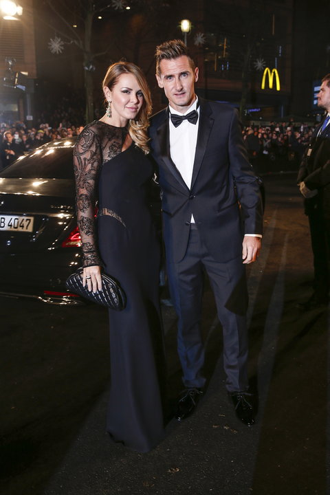 Miroslav Klose z żoną Sylwią