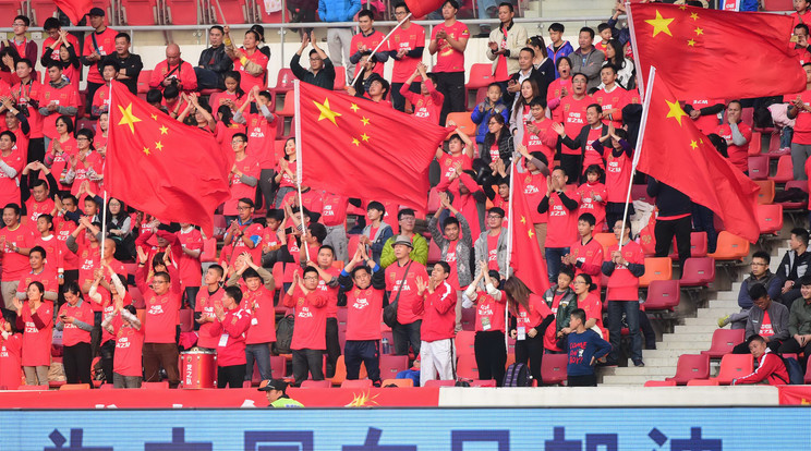 A kínaiak merész
terveket szövögetnek, 2030-ra focivébét
szeretnének nyerni / Fotó: AFP