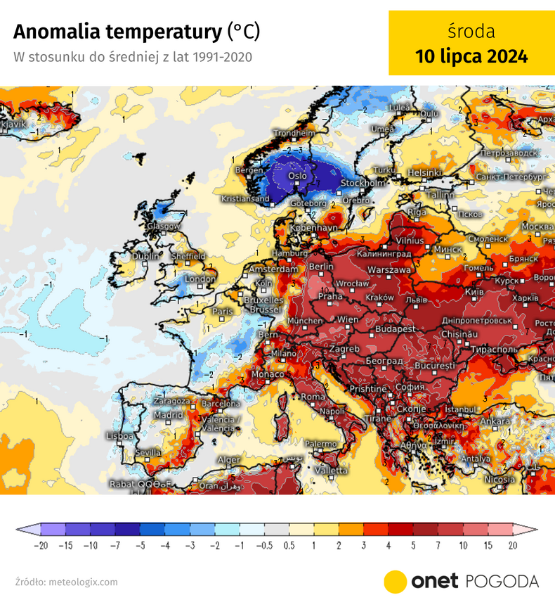 W wielu krajach będzie nawet o ok. 10 st. C cieplej niż zwykle o tej porze roku