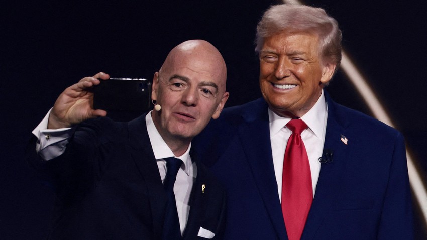 Đani Infantino (levo) i Donald Tramp | Foto: Reuters