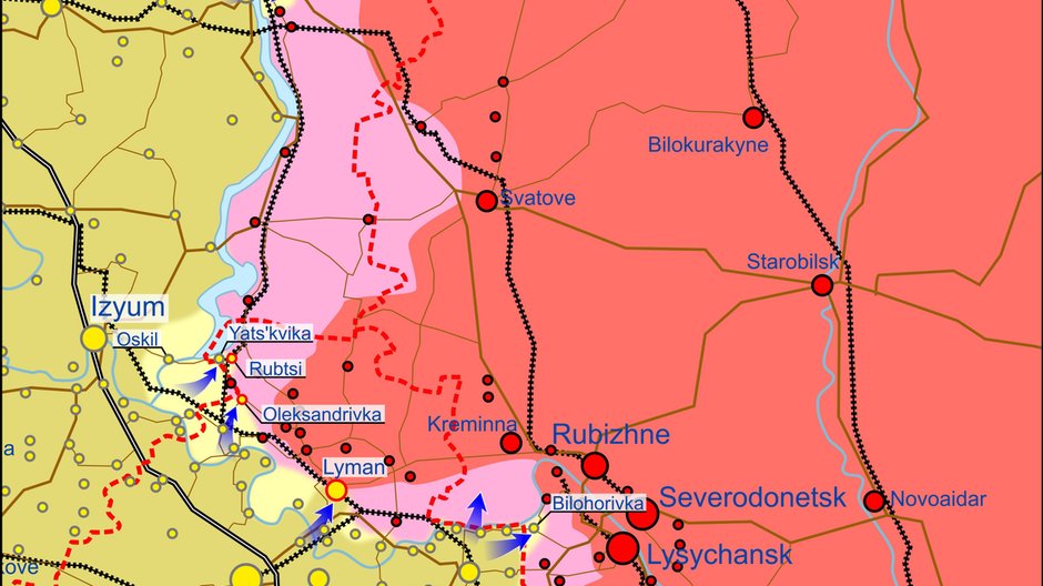 Sytuacja na froncie - stan z nocy z 18 na 19 września