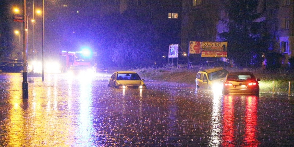 Nad Łodzią przejdą ulewne deszcze z gradem