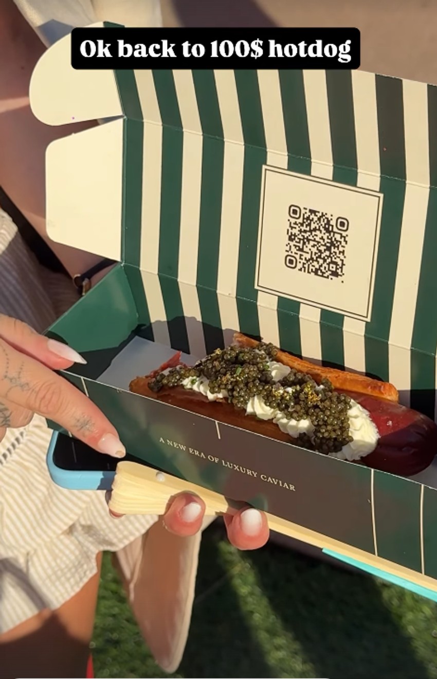 Zorana jede hot dog od 100 dolara