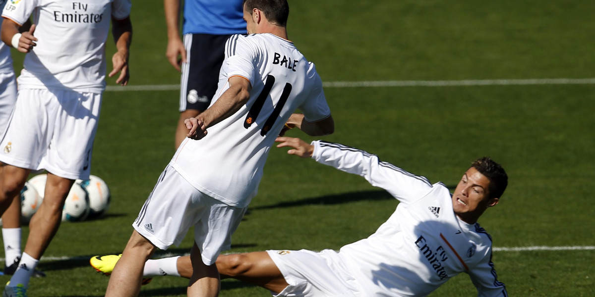 Gareth Bale, Cristiano Ronaldo, trening