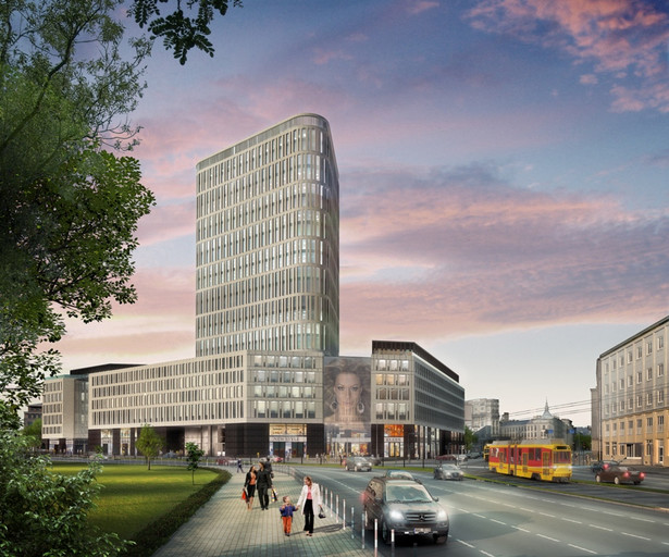 Kompleks biurowo – handlowy Plac Unii oficjalnie zainaugurowany, trwa budowa.. fot. materiały prasowe Liebrecht & wooD
