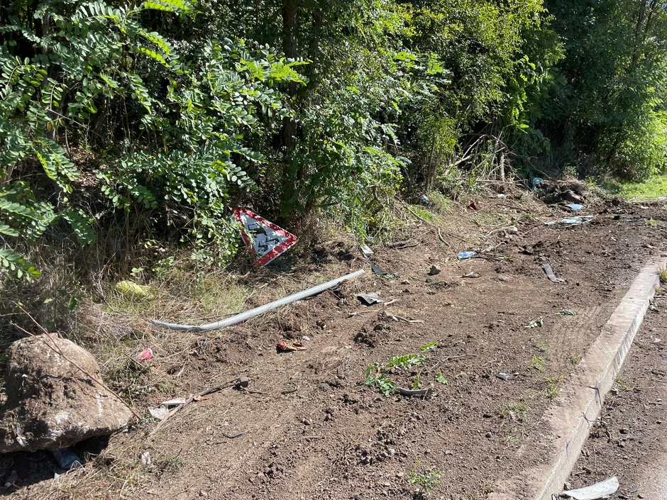 Mesto saobraćajne nesreće kod Ušća, Raška - Kraljevo