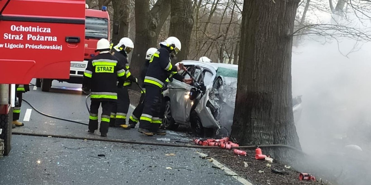 Tragedia w Ligocie Prószkowskiej. Nie żyje malutkie dziecko i jego rodzice. Drugie w ciężkim stanie