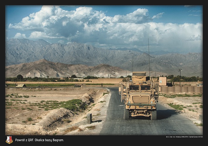 Powrót z QRF. Okolice bazy Bagram. Polska misja w Afganistanie. Fot. st. chor. szt Adam Roik. Combat Camera DO RSZ