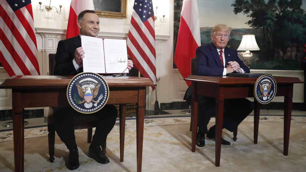 USA: Duda i Trump podpisali porozumienie ws. wojsk USA z Polsce