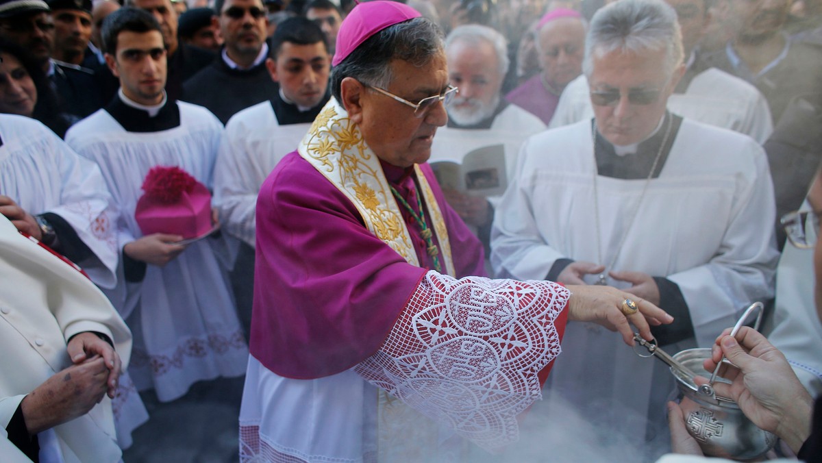 Tysiące chrześcijan świętowały wigilię Bożego Narodzenia na placu Żłóbka w Betlejem, na Zachodnim Brzegu Jordanu, w miejscu uznawanym przez tradycję za punkt narodzenia Jezusa Chrystusa.