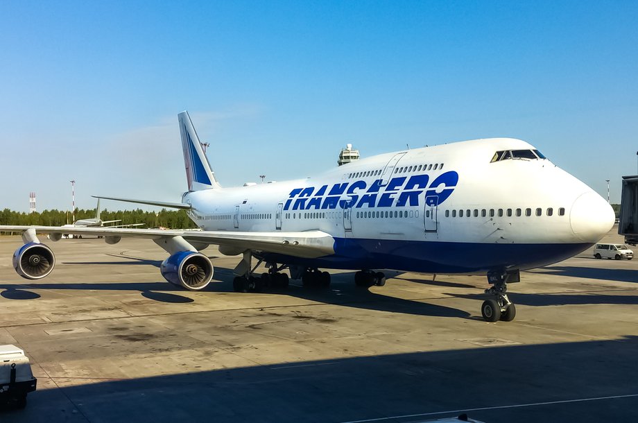 Transaero korzystały już ze starszej generacji jumbo-jetów: B747-400