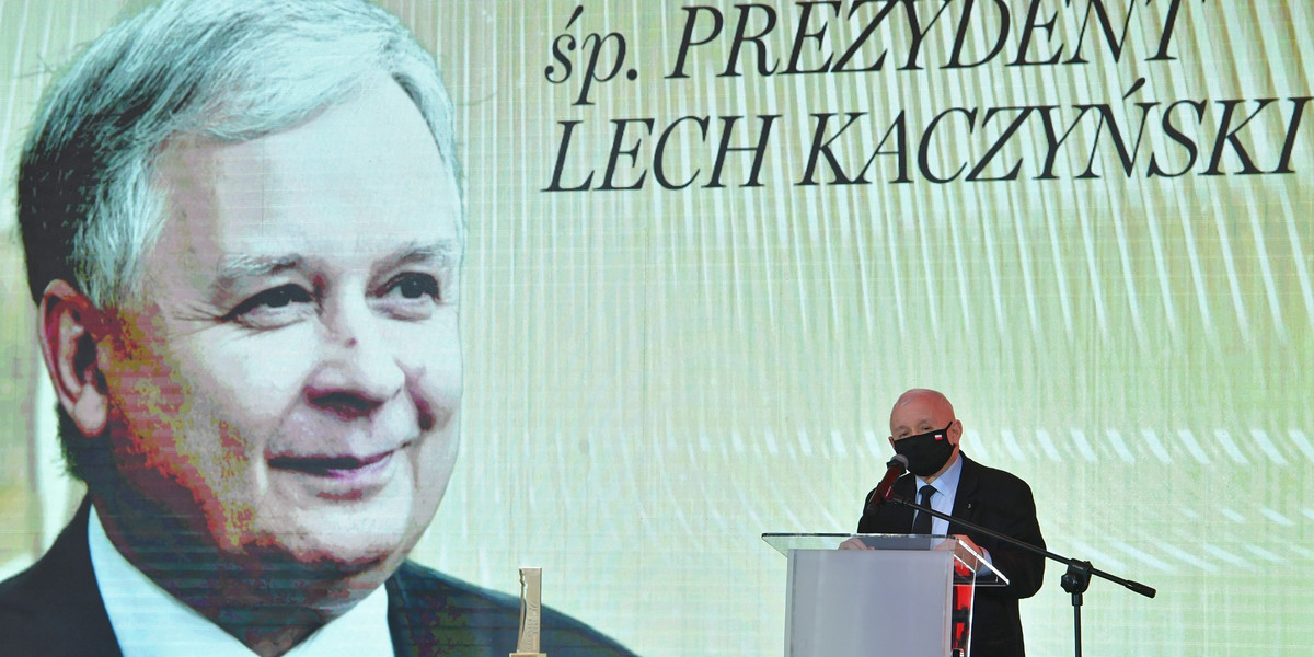 Lech Kaczyński człowiekiem 30-lecia "Wprost". Prezes PiS wygłosił przemówienie.