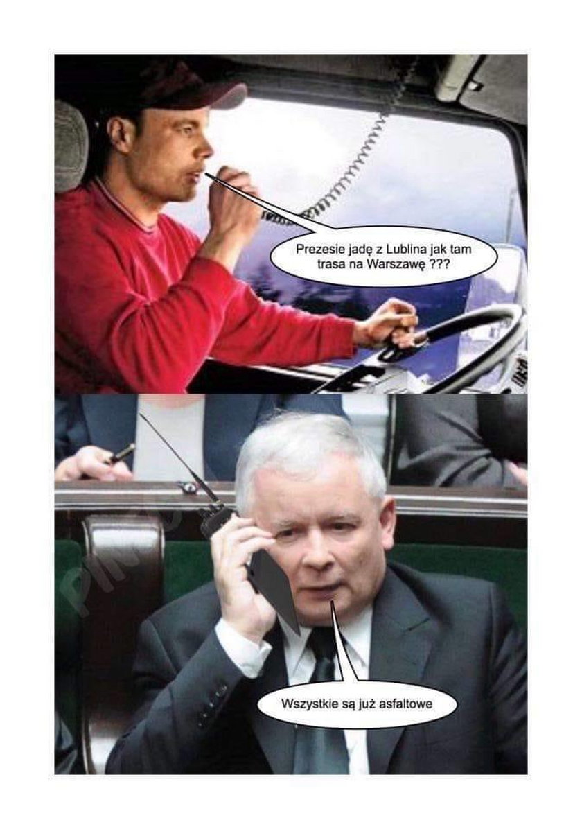 Kaczyński lepszy niż kierowca TIRa?