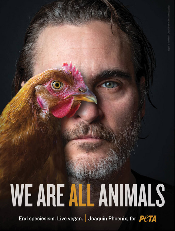 Joaquin Phoenix w kampanii PETA