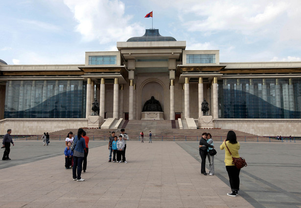 Budynek parlamentu w Ułan Bator, Mongolia