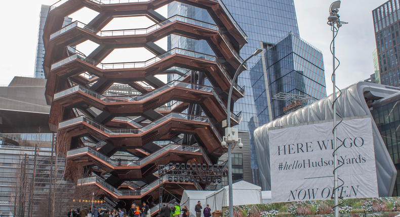 I was one of the first to climb the Vessel, a $200 million sculpture in New York City's Hudson Yards.