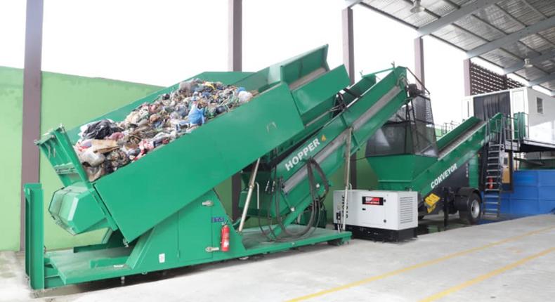 Recycling and compost plant