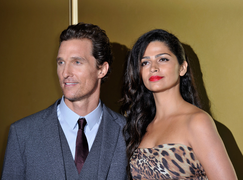 Matthew  McConaughey i Camila Alves na premierze "Magic Mike"