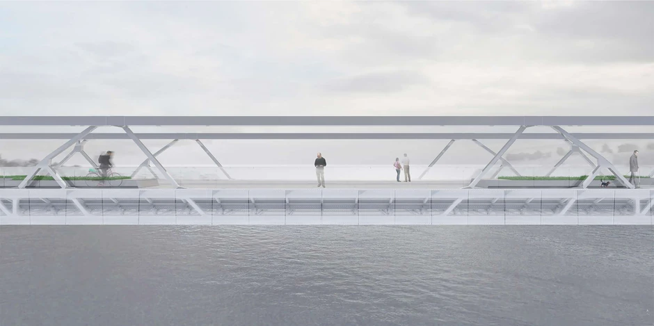 Pešačko - biciklistički most u Novom Sadu