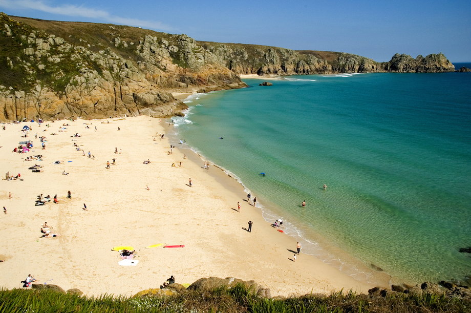 18. Porth Beach — Newquay, Cornwall: "Wonderful beach with steam running through," one traveller wrote of this "mesmerising" beach. According to another review, there's also a pub nearby.