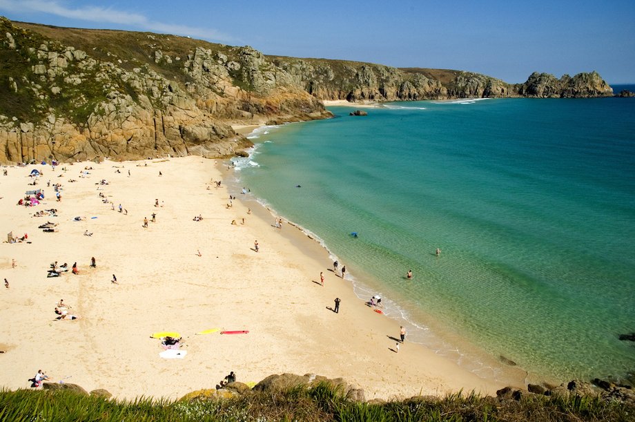 18. Porth Beach — Newquay, Cornwall: "Wonderful beach with steam running through," one traveller wrote of this "mesmerising" beach. According to another review, there's also a pub nearby.