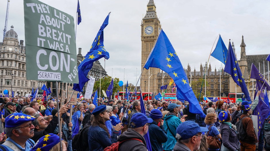 Zeszłoroczny marsz zwolenników powrotu do Unii Europejskiej