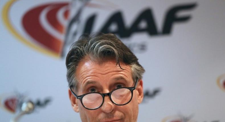 IAAF president Sebastian Coe