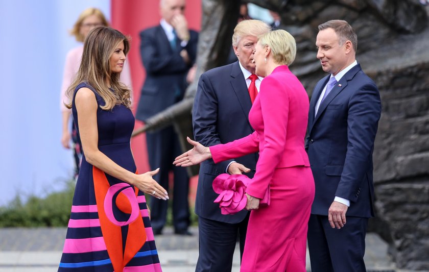 Melania Trump pyta o Dudę. Agatę Dudę!