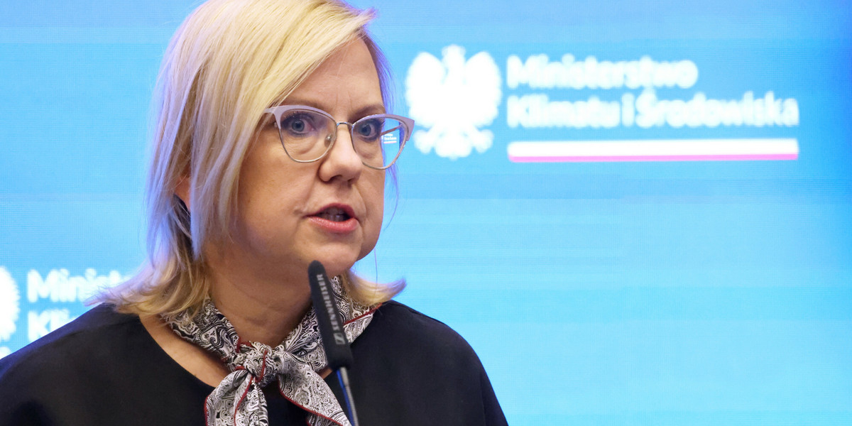 Minister klimatu i środowiska Anna Moskwa.