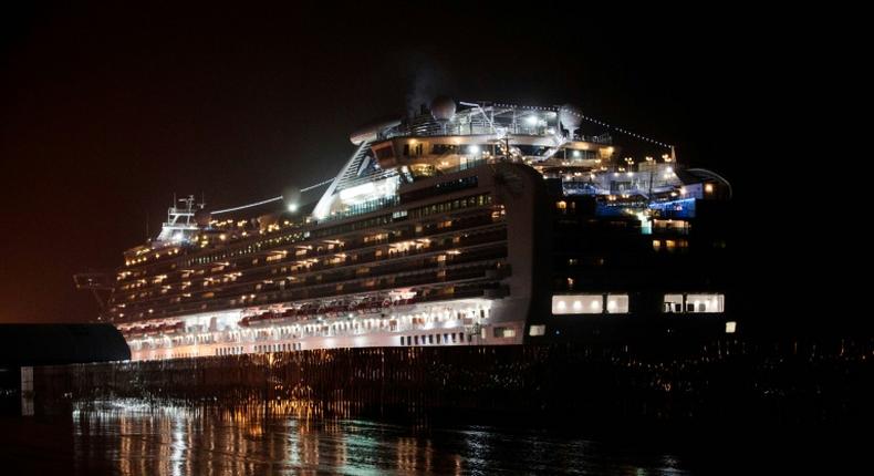 Around 12 percent of the people on board the Diamond Princess have no tested positive for the new coronavirus