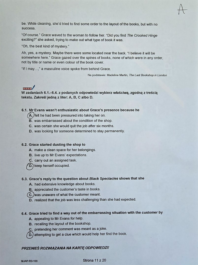 Matura 2024. Język angielski - poziom rozszerzony [ARKUSZE CKE i ODPOWIEDZI]