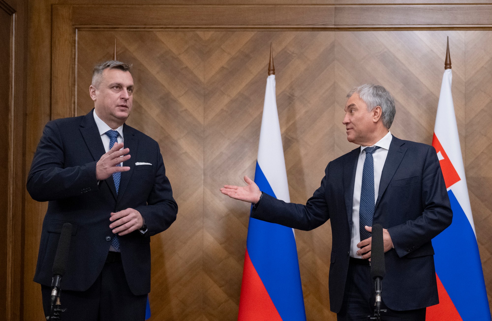 Andrej Danko sa v Moskve stretol s predsedom ruskej Štátnej Dumy Vjačeslavom Volodinom.