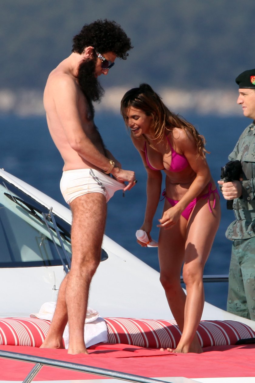 Sacha Baron Cohen i Elisabetta Canalis