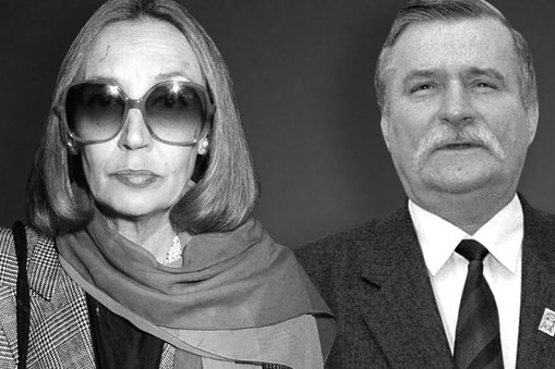 Lech Wałęsa oraz Oriana Fallaci