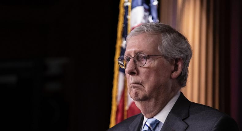 Senate Minority Leader Mitch McConnell (R-KY) attends a press conference following the weekly Republican Party luncheon on July 26, 2022 at the U.S. Capitol in Washington, DC.